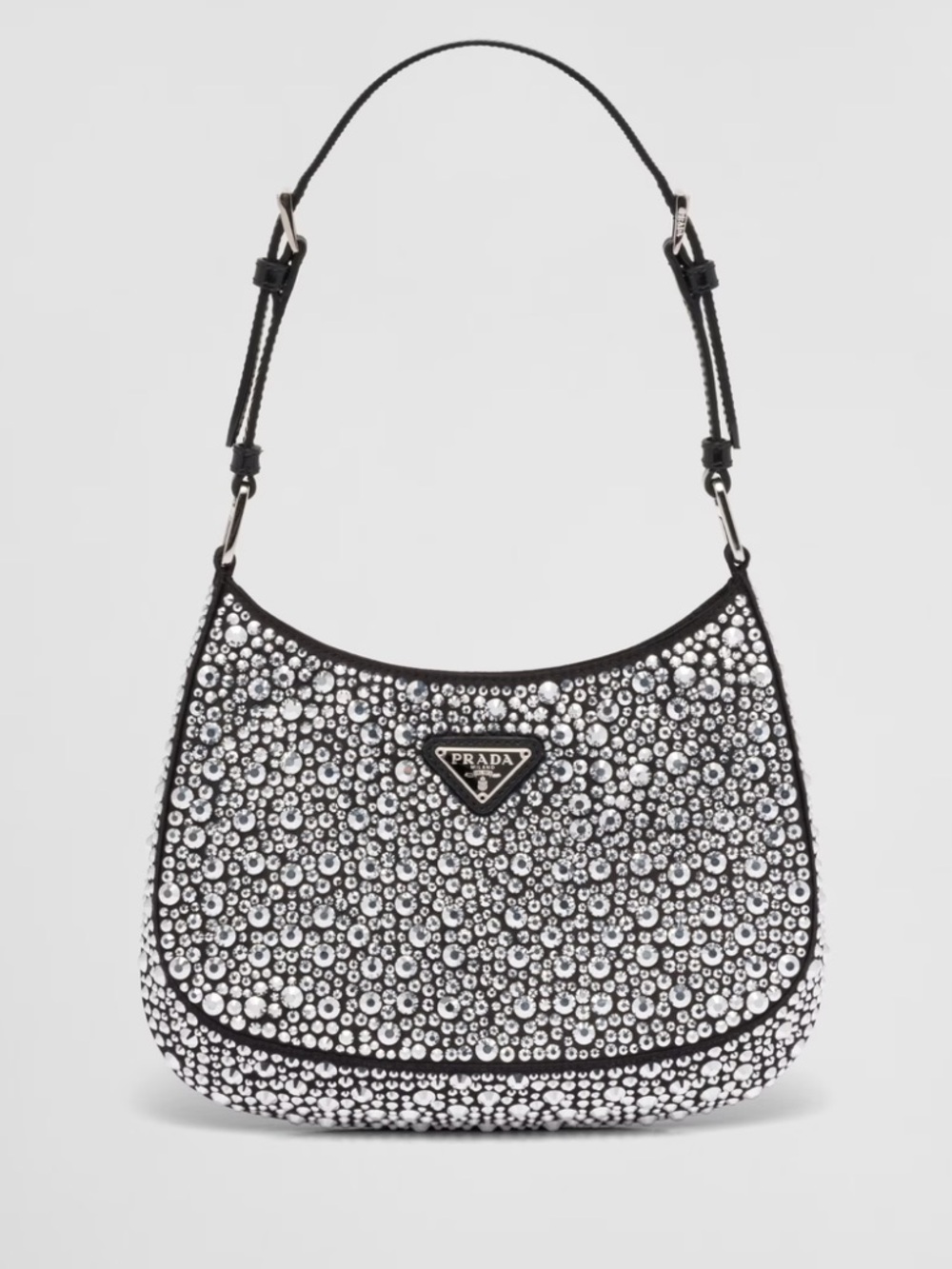 Prada Cleo satin bag with crystals